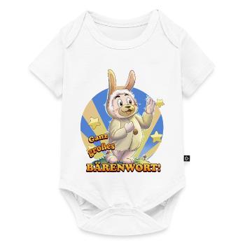 Siggi und der Zauberwald - Großes Bärenwort - Baby Premium Kurzarmbody - Weiß - Vorne