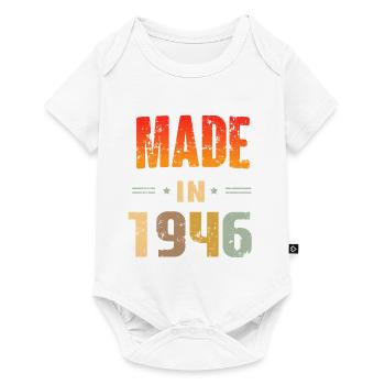 grandpere Édition Limitée Humour Anniversaire  80 - Body à manches courtes Premium Bébé - blanc - Devant