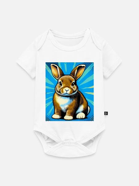 Kaninchen - Baby Premium Kurzarmbody - Weiß