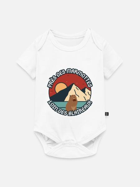 Humor über ein Murmeltier - Baby Premium Kurzarmbody - Weiß
