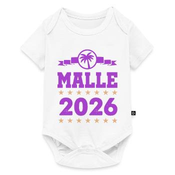Malle 2026 Logo - Baby Premium Kurzarmbody - Weiß - Vorne
