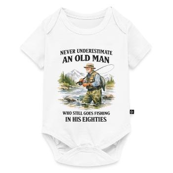 Vintage Grandfather Gift Peach Humor - Baby Premium short-sleeve bodysuit - white - Front