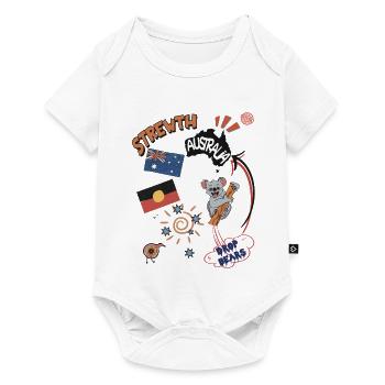 Strewth Australia Drop Bears - echt jetzt - Baby Premium Kurzarmbody - Weiß - Vorne