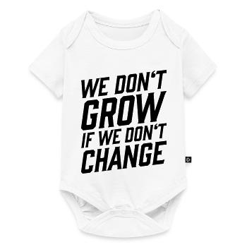 On ne grandit pas si on ne change pas de T-shirt - Body à manches courtes Premium Bébé - blanc - Devant