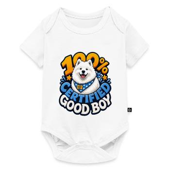 Samojeden - Baby Premium Kurzarmbody - Weiß - Vorne