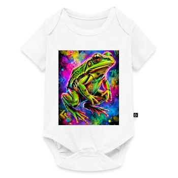 Frosch - Baby Premium Kurzarmbody - Weiß - Vorne