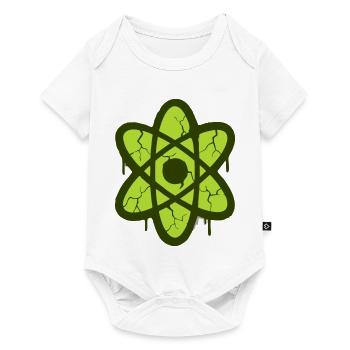 Atom Symbol Graffiti Logo - Baby Premium Kurzarmbody - Weiß - Vorne