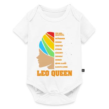 Signe du zodiaque Lion - Body à manches courtes Premium Bébé - blanc - Devant