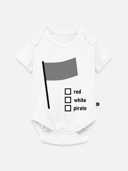 Flag - Baby Premium Kurzarmbody - Weiß