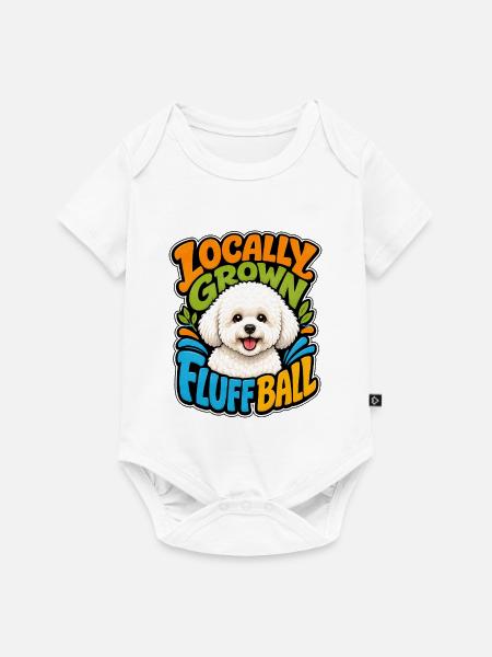 Bichon Frise - Baby Premium Kurzarmbody - Weiß