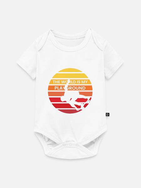 Die Welt ist mein Spielplatz - Baby Premium Kurzarmbody - Weiß