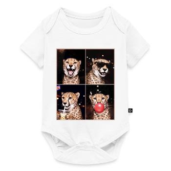 Geparde Gepard - Baby Premium Kurzarmbody - Weiß - Vorne