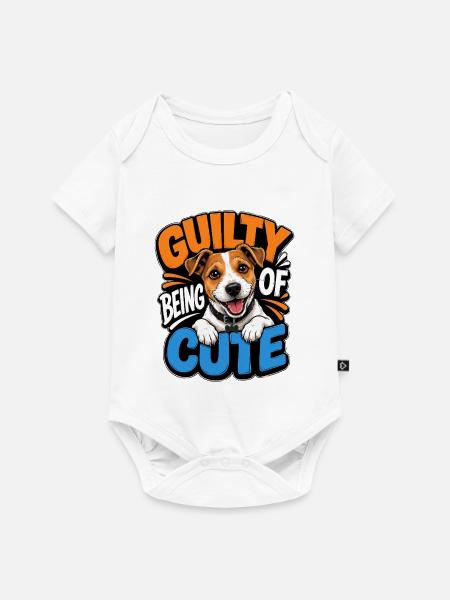 Jack Russell Terrier - Baby Premium Kurzarmbody - Weiß