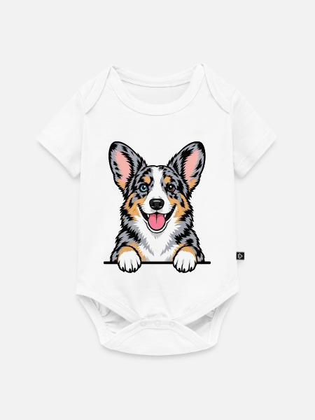 Cardigan Welsh Corgi - Baby Premium Kurzarmbody - Weiß