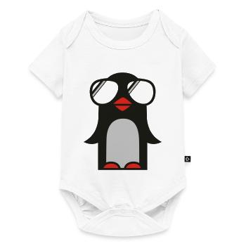 funky pinguin - Baby Premium short-sleeve bodysuit - white - Front