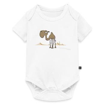 Camel - Baby Premium short-sleeve bodysuit - white - Front