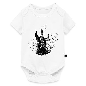 Guitar Graphic Guitar Player Rock Band Member Musi - Baby Premium Kurzarmbody - Weiß - Vorne