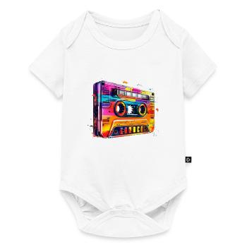 Cassette - Body à manches courtes Premium Bébé - blanc - Devant