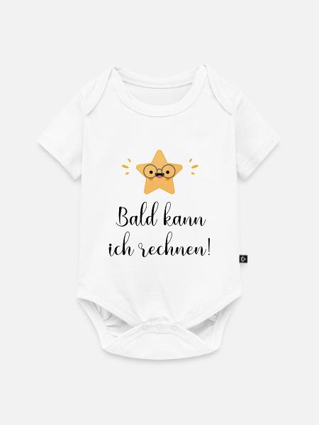 Bald kann ich rechnen! - Baby Premium Kurzarmbody - Weiß