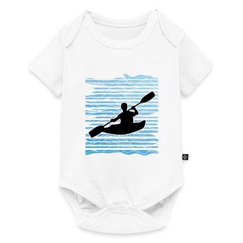 Kajak T-Shirts | Kajak fahren Fluss Sport Geschenk - Baby Premium Kurzarmbody - Weiß - Vorne
