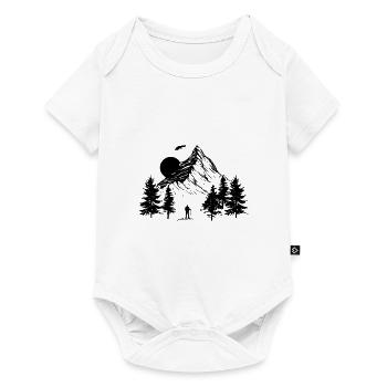 Hiking t-shirts I hike hiker gift - Baby Premium short-sleeve bodysuit - white - Front
