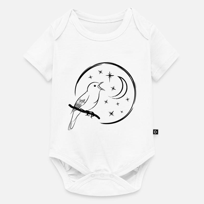singing nightingale / singing bird - Baby Premium short-sleeve bodysuit - white