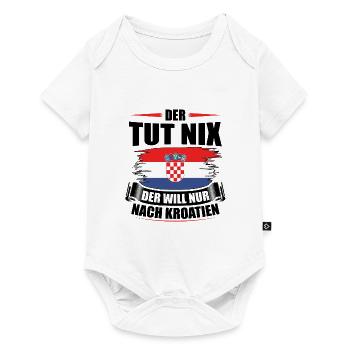 Kroatien Kroate | Balkan Kroatin Urlaub Geschenke - Baby Premium Kurzarmbody - Weiß - Vorne