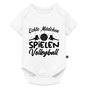 Real Girls Playing Volleyball - Baby Premium short-sleeve bodysuit - white - Front