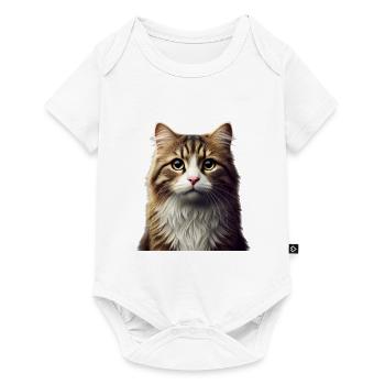 Cat - Baby Premium short-sleeve bodysuit - white - Front