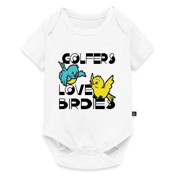 GOLFERS LOVE BIRDIES Birds Sports Golf Par club - Baby Premium short-sleeve bodysuit - white - Front