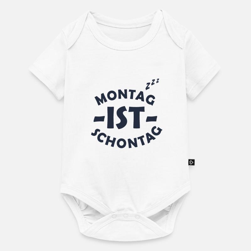Le lundi est schontag - Body à manches courtes Premium Bébé - blanc
