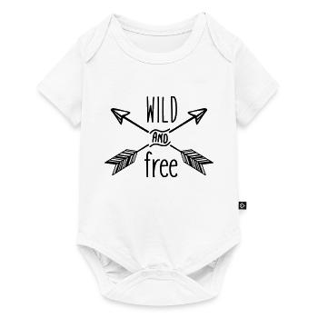 Wild and Free - Baby Premium short-sleeve bodysuit - white - Front