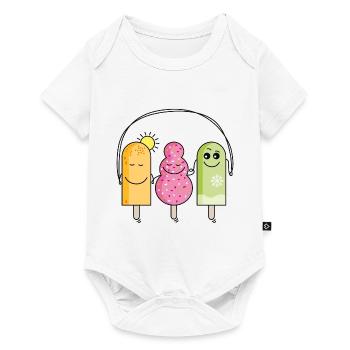 Eis - Baby Premium Kurzarmbody - Weiß - Vorne