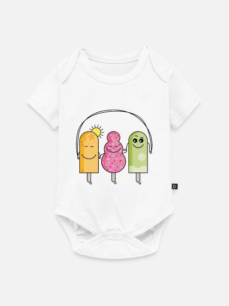 Eis - Baby Premium Kurzarmbody - Weiß
