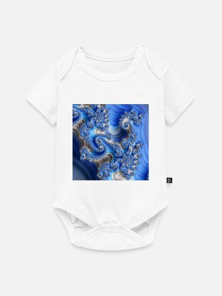 Fraktal #X38 - Baby Premium Kurzarmbody - Weiß
