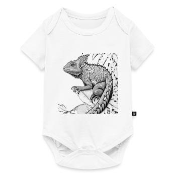 Jungle Lion Safari Nature Bio T-Shirt - Baby Premium short-sleeve bodysuit - white - Front