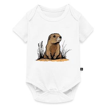 Marmot - Baby Premium short-sleeve bodysuit - white - Front