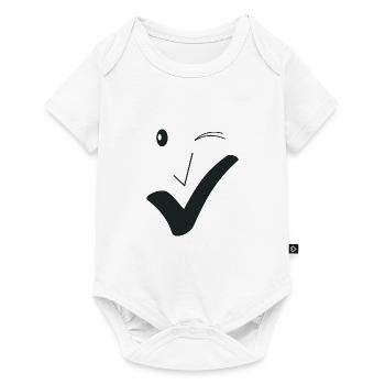 Beau sourire Beau visage A03. - Body à manches courtes Premium Bébé - blanc - Devant