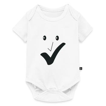 Fine smile - Fine face A04. - Baby Premium short-sleeve bodysuit - white - Front