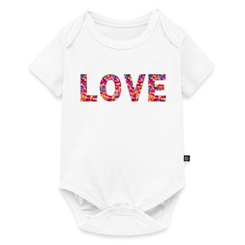 Heartfelt typography - Baby Premium short-sleeve bodysuit - white - Front