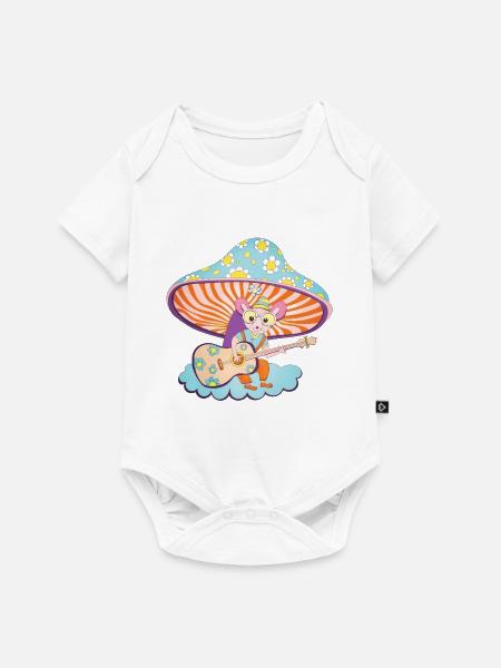 Der Gitarrist - Baby Premium Kurzarmbody - Weiß