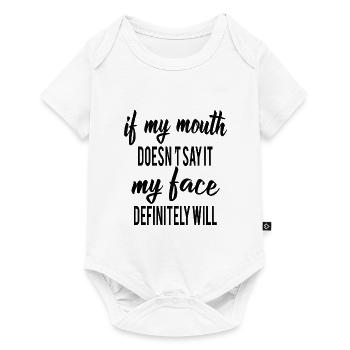 funny sayings saying - Baby Premium short-sleeve bodysuit - white - Front