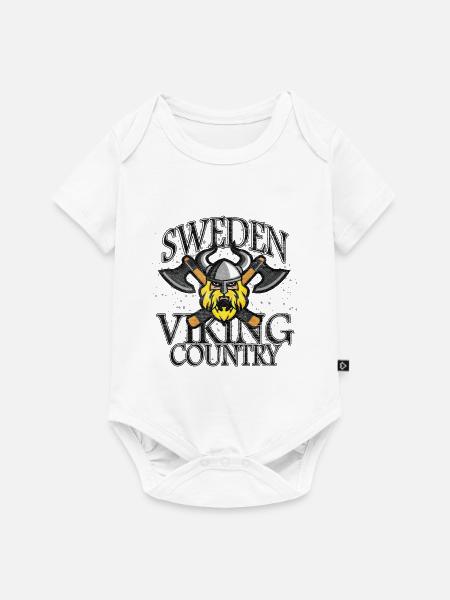 Wikinger - Baby Premium Kurzarmbody - Weiß