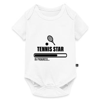 Star du tennis en cours tennis de table tennis de table - Body à manches courtes Premium Bébé - blanc - Devant