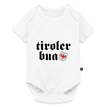 Tiroler Bua Heimat National Geschenk - Baby Premium Kurzarmbody - Weiß - Vorne