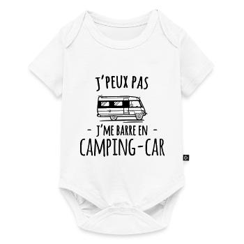 Cadeau Camping-car - camping-cariste - Body à manches courtes Premium Bébé - blanc - Devant