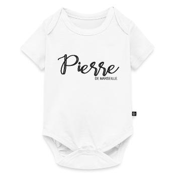 Pierre de Marseille Gift T shirt stone - Baby Premium short-sleeve bodysuit - white - Front