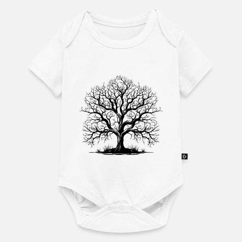 Arbre sans feuilles - Body à manches courtes Premium Bébé - blanc