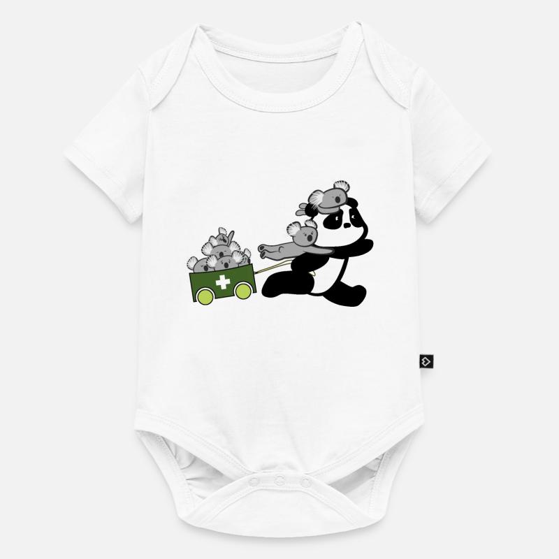 Panda safes Koalas - Body à manches courtes Premium Bébé - blanc