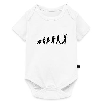 Evolution golf jouer golf club sport - Body à manches courtes Premium Bébé - blanc - Devant